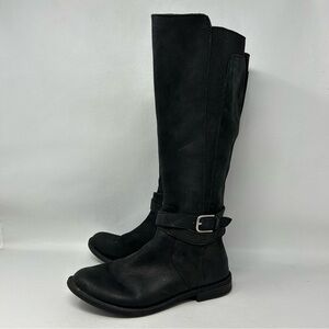 Lucky Brand Women's Boots Sz 6.5 Black Knee High Riding